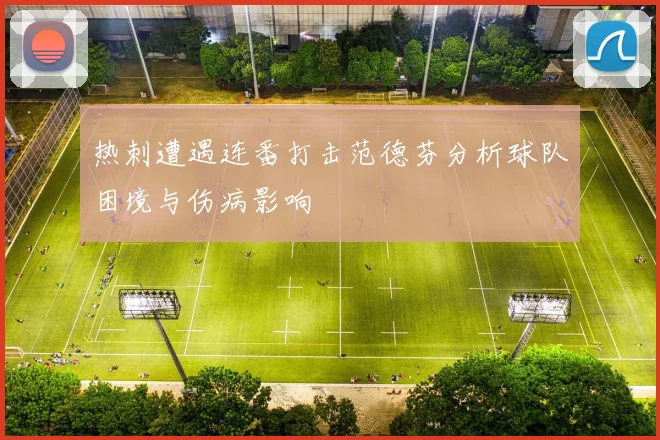 热刺遭遇连番打击范德芬分析球队困境与伤病影响