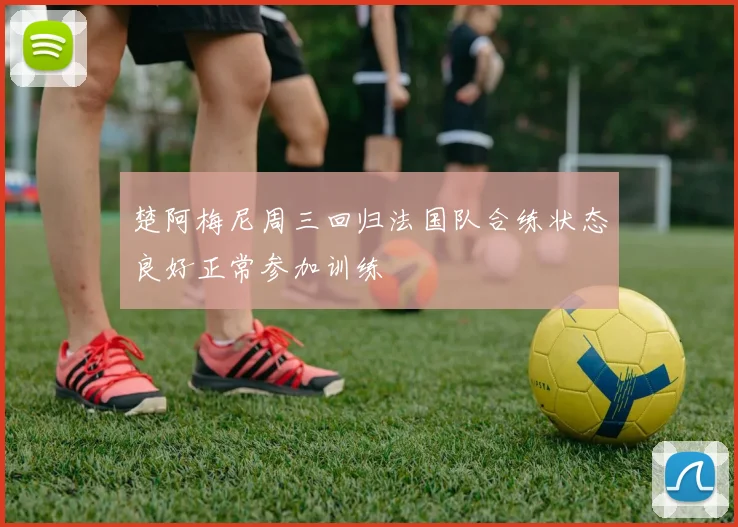 楚阿梅尼周三回归法国队合练状态良好正常参加训练